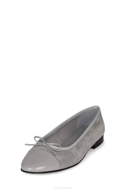 Jeffrey Campbell arabesk NDHB190 ballerina's grijze suède combi vrouwen
