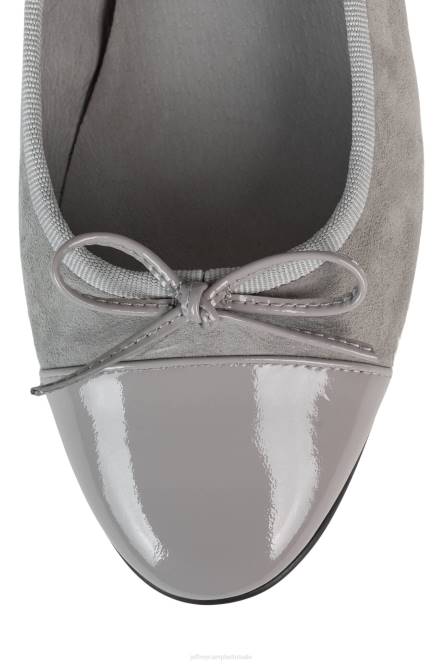 Jeffrey Campbell arabesk NDHB190 ballerina's grijze suède combi vrouwen