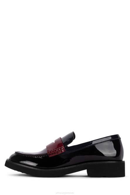 Jeffrey Campbell Lenna NDHB1777 instapper & oxford donkere wijn patent multi vrouwen
