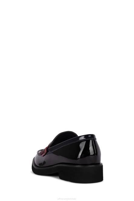 Jeffrey Campbell Lenna NDHB1777 instapper & oxford donkere wijn patent multi vrouwen