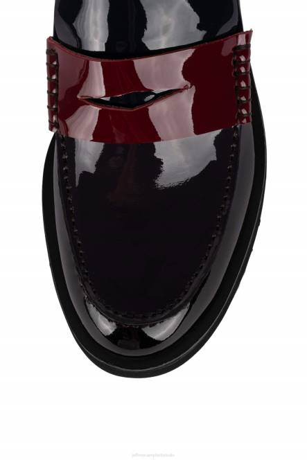 Jeffrey Campbell Lenna NDHB1777 instapper & oxford donkere wijn patent multi vrouwen