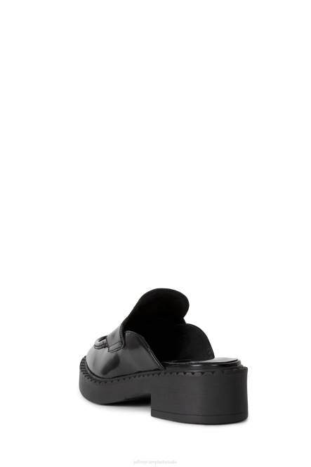 Jeffrey Campbell bibliografie NDHB1764 instapper & oxford zwarte doos vrouwen