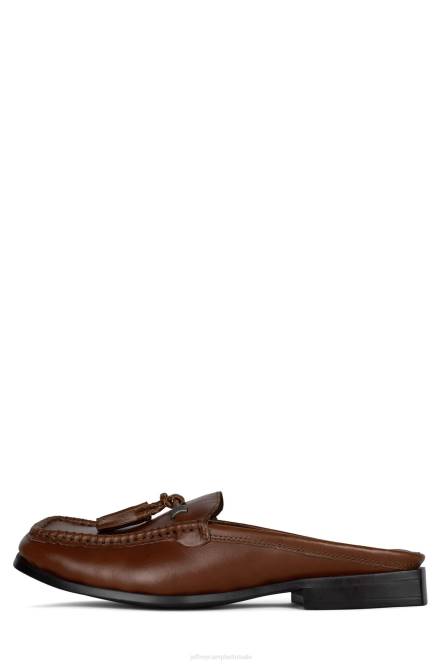 Jeffrey Campbell clandies NDHB58 instapper & oxford donkerbruine Poolse stapel vrouwen