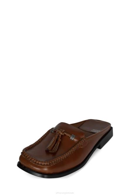 Jeffrey Campbell clandies NDHB58 instapper & oxford donkerbruine Poolse stapel vrouwen
