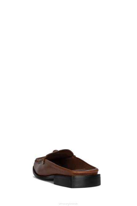 Jeffrey Campbell clandies NDHB58 instapper & oxford donkerbruine Poolse stapel vrouwen