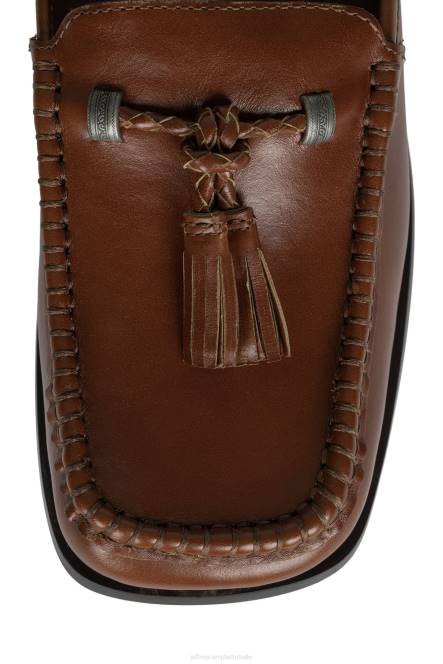 Jeffrey Campbell clandies NDHB58 instapper & oxford donkerbruine Poolse stapel vrouwen