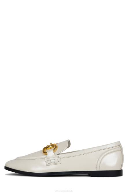 Jeffrey Campbell fluwelen NDHB1772 instapper & oxford ivoor goud vrouwen