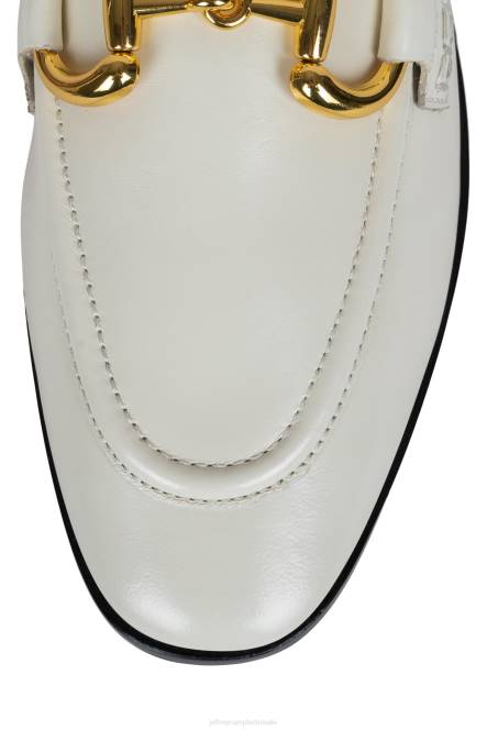 Jeffrey Campbell fluwelen NDHB1772 instapper & oxford ivoor goud vrouwen