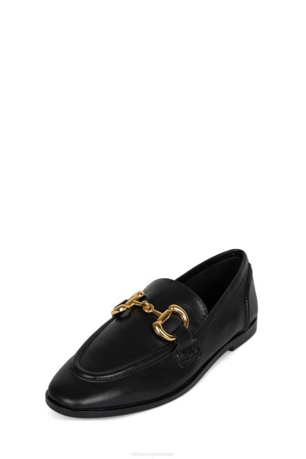 Jeffrey Campbell fluwelen NDHB1773 instapper & oxford zwart goud vrouwen
