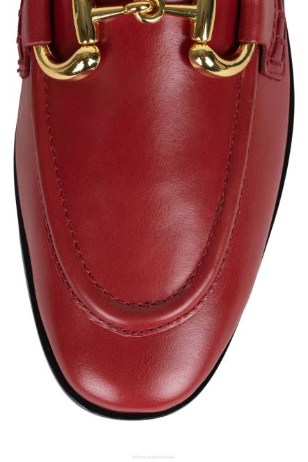 Jeffrey Campbell fluwelen NDHB1774 instapper & oxford rood goud vrouwen