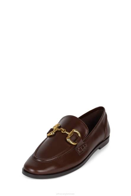 Jeffrey Campbell fluwelen NDHB61 instapper & oxford bruin goud vrouwen