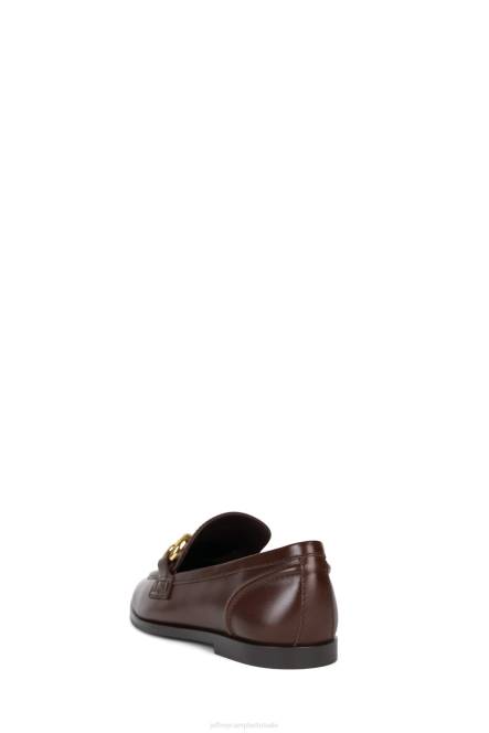 Jeffrey Campbell fluwelen NDHB61 instapper & oxford bruin goud vrouwen