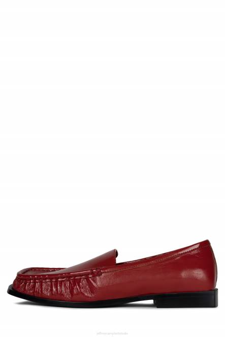 Jeffrey Campbell hoofdqrtr NDHB1782 instapper & oxford rood gekreukt patent vrouwen