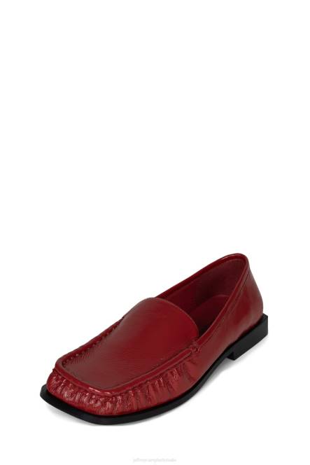 Jeffrey Campbell hoofdqrtr NDHB1782 instapper & oxford rood gekreukt patent vrouwen