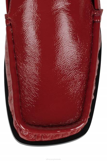 Jeffrey Campbell hoofdqrtr NDHB1782 instapper & oxford rood gekreukt patent vrouwen