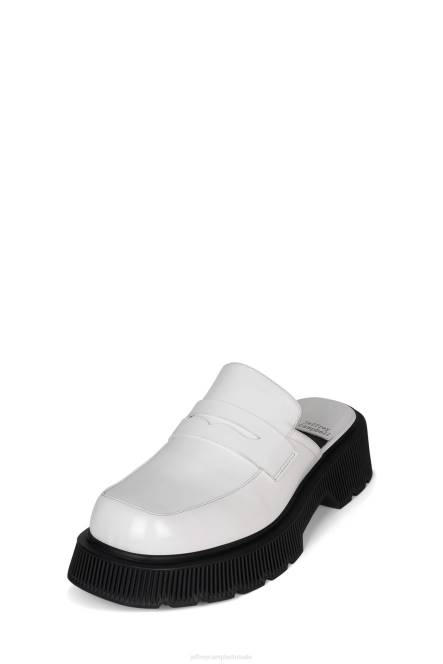 Jeffrey Campbell kantoor-m NDHB1767 instapper & oxford witte doos vrouwen