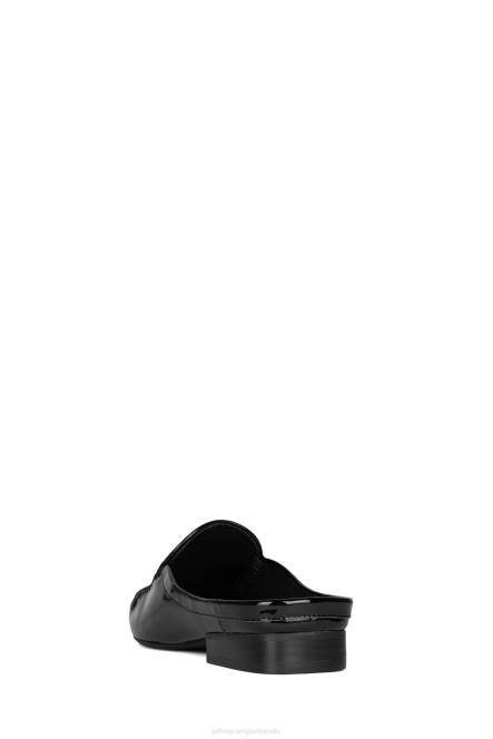 Jeffrey Campbell romanschrijver NDHB1769 instapper & oxford zwart patent vrouwen