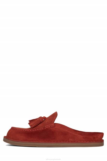 Jeffrey Campbell werk thuis NDHB1765 instapper & oxford oranje suède vrouwen