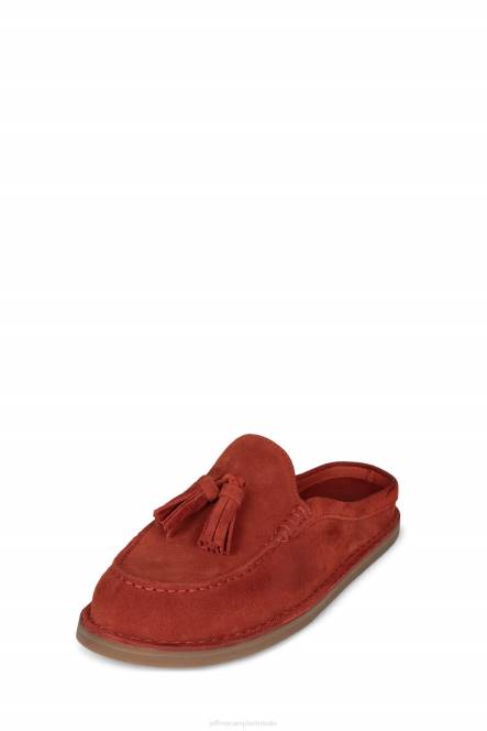 Jeffrey Campbell werk thuis NDHB1765 instapper & oxford oranje suède vrouwen