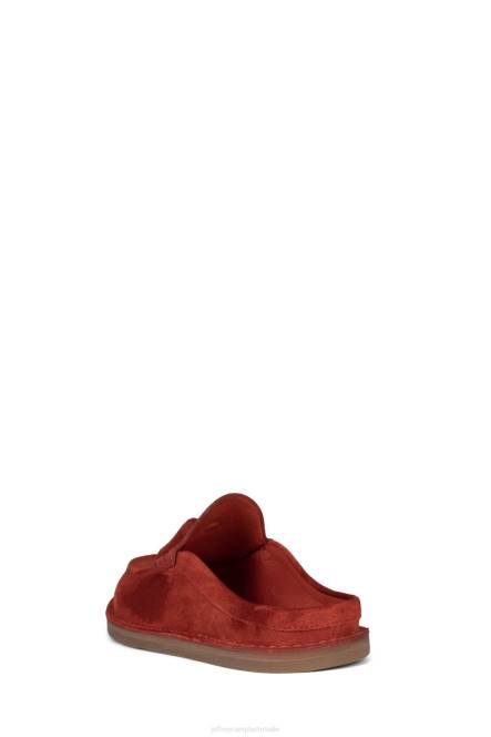 Jeffrey Campbell werk thuis NDHB1765 instapper & oxford oranje suède vrouwen