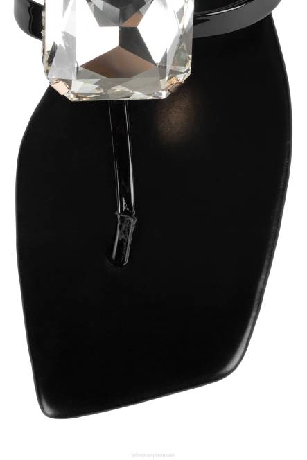 Jeffrey Campbell ring-op-het NDHB1743 sandalen zwart patent goud vrouwen