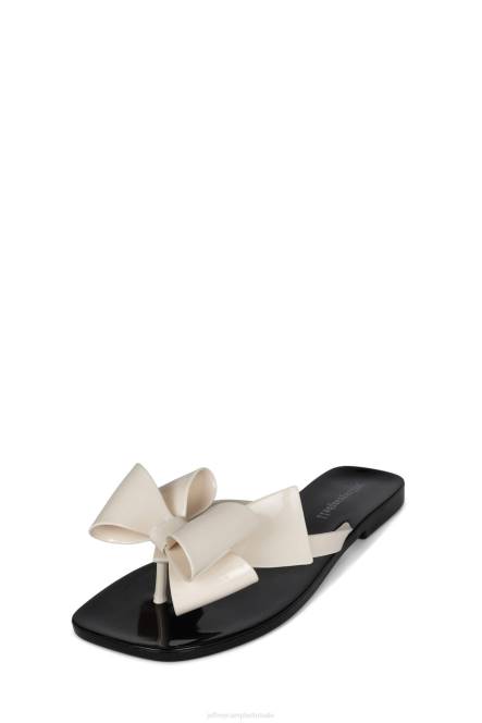 Jeffrey Campbell suikerachtig NDHB155 sandalen crème glanzend zwart glanzend vrouwen