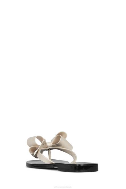 Jeffrey Campbell suikerachtig NDHB155 sandalen crème glanzend zwart glanzend vrouwen