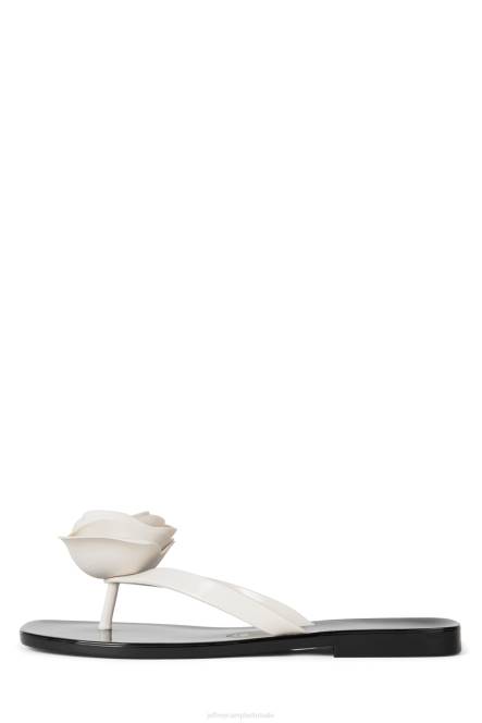 Jeffrey Campbell zo lief NDHB158 sandalen crème glanzend zwart glanzend vrouwen