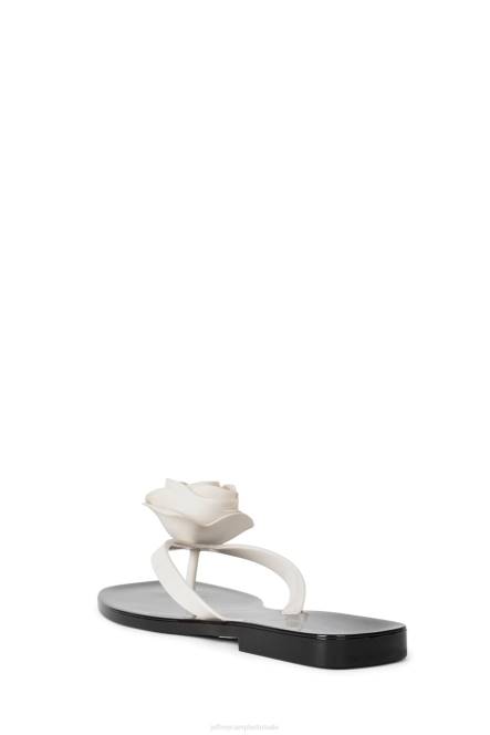 Jeffrey Campbell zo lief NDHB158 sandalen crème glanzend zwart glanzend vrouwen
