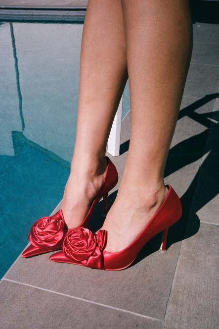 Jeffrey Campbell De Bloem NDHB1344 hakken pomp rood blauw combi vrouwen