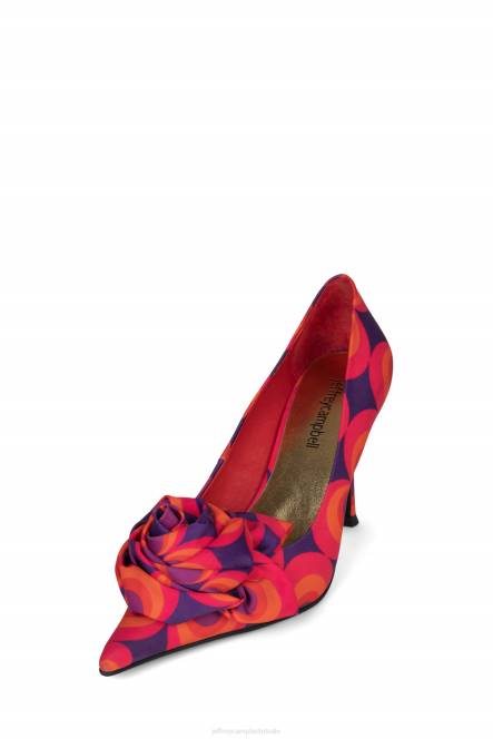 Jeffrey Campbell De Bloem NDHB1345 hakken pomp rood marine multi vrouwen