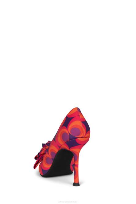 Jeffrey Campbell De Bloem NDHB1345 hakken pomp rood marine multi vrouwen