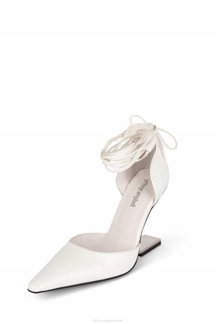 Jeffrey Campbell et-demi-m NDHB1380 hakken pomp wit lakzilver vrouwen