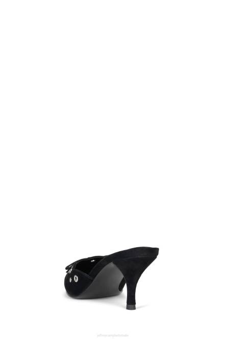 Jeffrey Campbell gratis NDHB1395 hakken pomp zwart suède zilver vrouwen