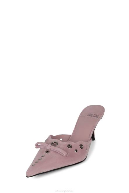 Jeffrey Campbell gratis NDHB1396 hakken pomp babyroze suède zilver vrouwen