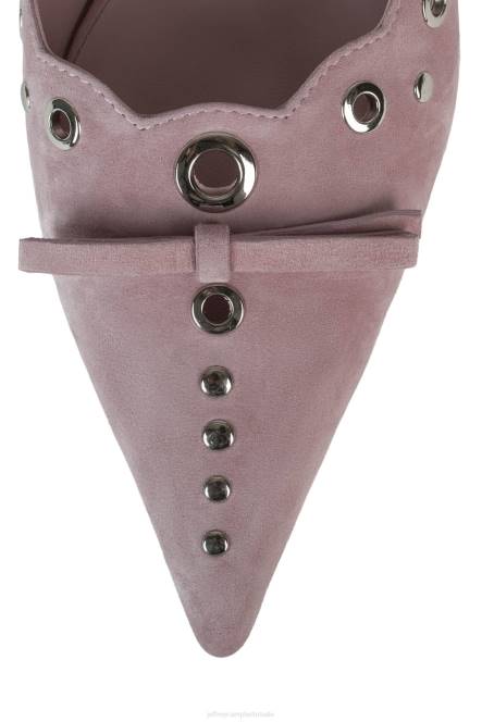 Jeffrey Campbell gratis NDHB1396 hakken pomp babyroze suède zilver vrouwen