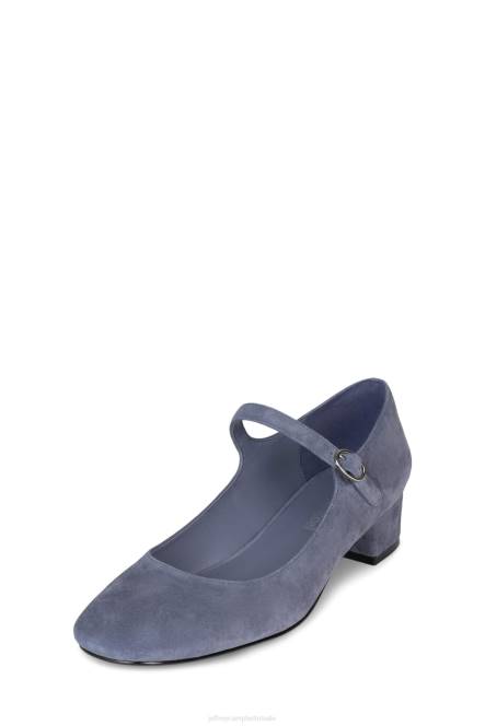 Jeffrey Campbell hoogste niveau NDHB1341 hakken pomp stoffig blauw suède vrouwen