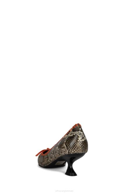 Jeffrey Campbell torpedo-2 NDHB1363 hakken pomp roze pat beige slang oranje vrouwen