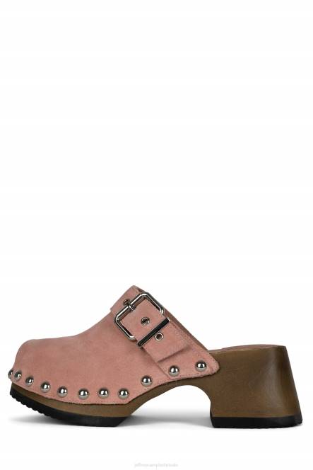 Jeffrey Campbell ichlieb NDHB1718 muilezel met hakken roze suède zilver vrouwen