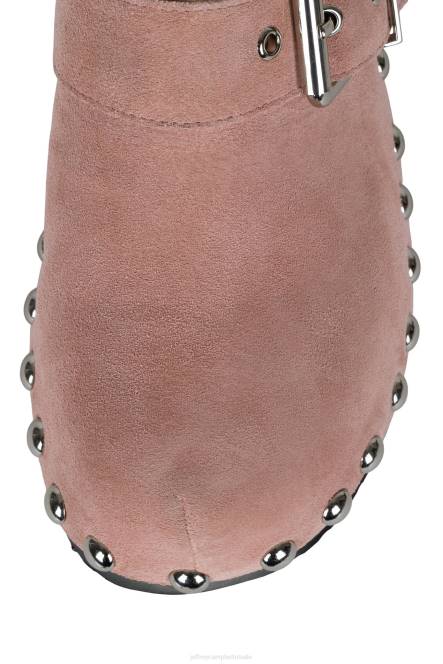 Jeffrey Campbell ichlieb NDHB1718 muilezel met hakken roze suède zilver vrouwen