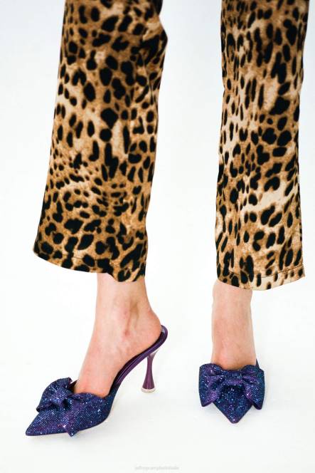 Jeffrey Campbell juwelen NDHB1655 muilezel met hakken paarse satijnen combo vrouwen