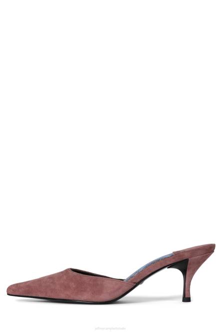 Jeffrey Campbell operatief NDHB1700 muilezel met hakken roze suède blauwe slang vrouwen
