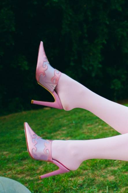 Jeffrey Campbell rijden NDHB1675 muilezel met hakken roze metallic combinatie vrouwen