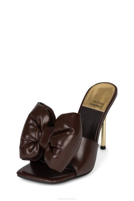Jeffrey Campbell buig neer NDHB1532 sandaal met hak bruin goud vrouwen