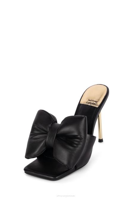Jeffrey Campbell buig neer NDHB1535 sandaal met hak zwart goud vrouwen