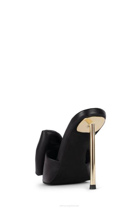 Jeffrey Campbell buig neer NDHB1535 sandaal met hak zwart goud vrouwen
