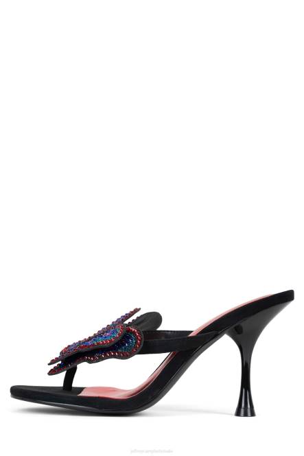 Jeffrey Campbell dromen NDHB1602 sandaal met hak zwart suede blauw rood vrouwen