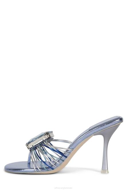 Jeffrey Campbell echt juweeltje NDHB110 sandaal met hak lichtblauw metallic multi vrouwen
