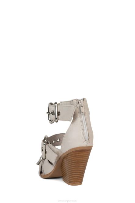 Jeffrey Campbell emilia NDHB52 sandaal met hak ivoor zilver vrouwen