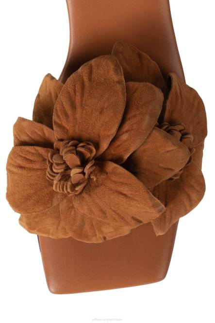 Jeffrey Campbell essence NDHB128 sandaal met hak lichtbruin suède vrouwen